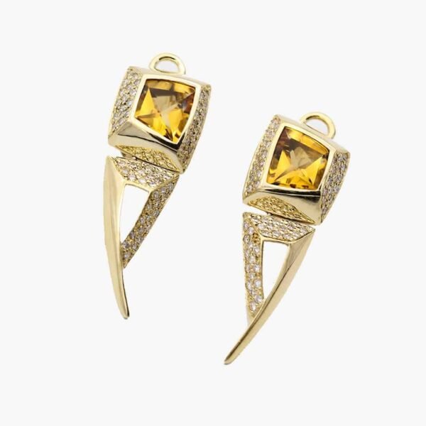 Odette - Round and Marquise Accent Stones Wedding Ring - Image 11