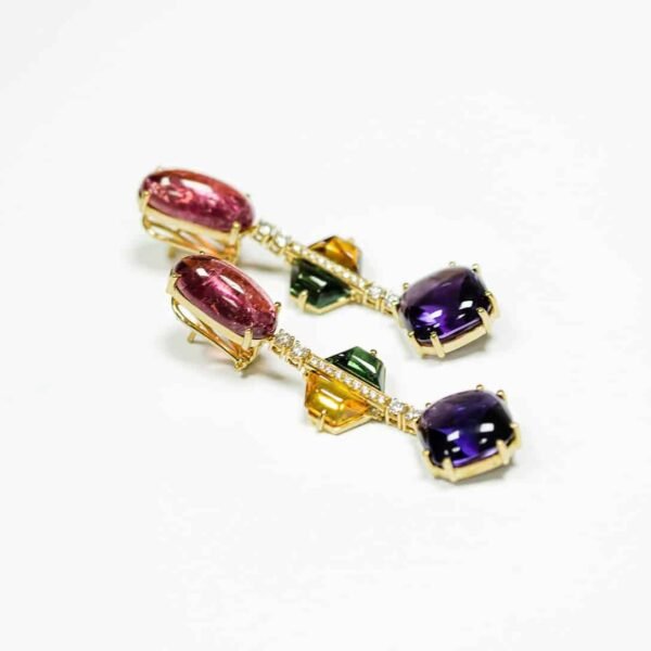 Odette - Round and Marquise Accent Stones Wedding Ring - Image 9